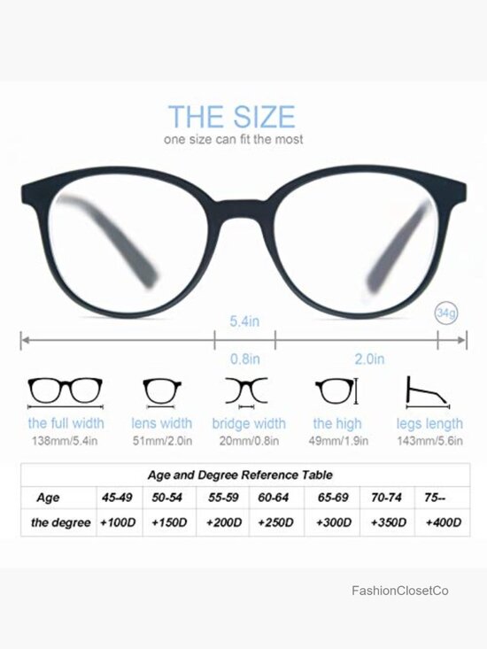 4 Pack Large Round Frame Readers with Spring Hinge Metal Reading Glasses main image 4